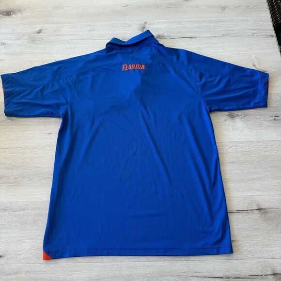 Nike Florida Gator Dri-Fit Polo Shirt Blue M EUC - Picture 5 of 6